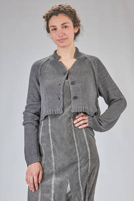 short and wide cardigan in silk jersey  - 392