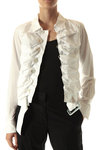 pattern pleats belt shirt - ZUCCA