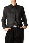 diagonal 3 buttons shirt - MARTIN MARGIELA