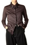pseudo pinstriped jersey shirt - MARTIN MARGIELA