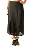 abstract cuts flared jersey skirt - HOMMA