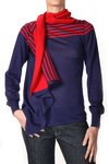 half stripes cardigan - PLEATS PLEASE Issey Miyake