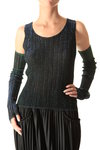 lurex tank top with separated sleeves - PLEATS PLEASE Issey Miyake