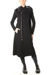 long hood zipped coat - RICK OWENS LILIES