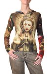 hoody painted zipped cachemire cardigan - SECRET CIRCUS