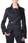 pinstriped belt jacket - COMING SOON