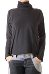 high neck diagonal cut t-shirt - SHU MORIYAMA