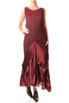 sleeveless pleats taffeta dress - ISSEY MIYAKE