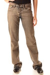 aged treated denim jeans - RICK OWENS
