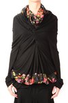 new ethno flowered draped t-shirt - JUNYA WATANABE
