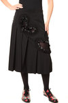 holed hearts pleated skirt - COMME DES GARÇONS