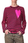 plastic heart stripes t-shirt - COMME DES GARÇONS