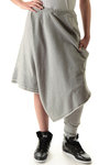 asymmetric divided interlock skirt - Y-3