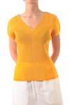 V-neck pleats t-shirt - PLEATS PLEASE Issey Miyake