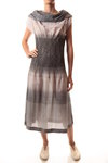draped collar dress - ISSEY MIYAKE