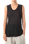 sleeveless long t-shirt - SHIRIN GUILD