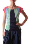 segments multicolor t-shirt - ISSEY MIYAKE