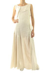 long flared abstract dress - YOHJI YAMAMOTO