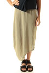 crêpe asymmetric skirt - SHU MORIYAMA