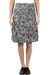 flowered asymmetric cuts skirt - HOMMA