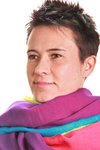 multilayers multicolor shawl - PLEATS PLEASE Issey Miyake