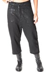 treated denim five pockets short jeans - RICK OWENS