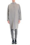 cashmere round neck over coat - DUSAN