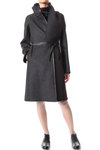 double fabric reversible overcoat with scarf - GUSTAVO LINS
