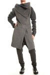 crater neck double-breasted coat - GUSTAVO LINS