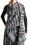 embossed polka dots stole - HAAT