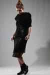draped tube dress covered by voile tunic - JUNYA WATANABE