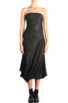 simple diagonal drape strapless dress - JUNYA WATANABE