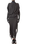 draped body transparent georgette dress - JUNYA WATANABE
