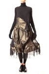 golden scuplture dress covered by voile tunic - JUNYA WATANABE