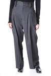 squared side pocket pants - w stripe - LIMI FEU