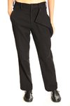 left drape pants - cross twill flannel - YOHJI YAMAMOTO