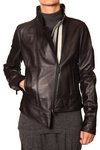 leather asymmetric jacket - Y-3