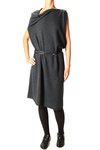 sleeveless asymmetric cashmere dress - OYUNA