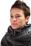 cm. 95 x 280 wool and silk ring scarf - TRAITS