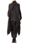 stuffed jersey lateral points flared overcoat - RICK OWENS LILIES