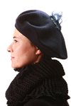 tulle bow beret - NAFI
