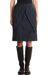 two panels striped skirt - ISSEY MIYAKE