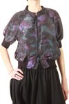 flowers printed silk bomber jacket - COMING SOON
