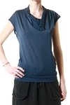 asymmetric draped collar t-shirt - COMING SOON