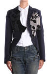 long sleeves patchwork wool twill tailcoat - COMME DES GARÇONS