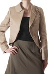 all heterogeneous cotton gabardine jacket - COMME DES GARÇONS