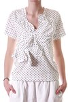 multishoulders on polka dots jersey t-shirt - COMME DES GARÇONS