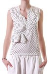 sleeveless multishoulder polka dots t-shirt - COMME DES GARÇONS