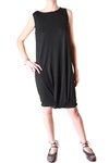 sleeveless bottom draped dress - DUSAN