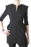 zipped long close-fitting round neck hole on back jacket (or dress) - JUNYA WATANABE